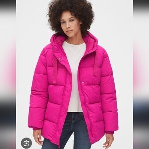 NWT! GAP, The Upcycled Puffer, Violet Purple Tulle, Size M